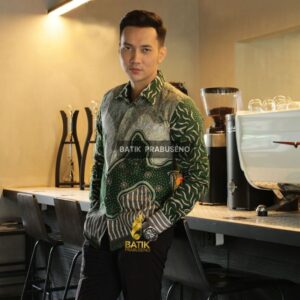 Batik Prabuseno - Arshanta Kemeja Batik Pria Lengan Panjang Slim Fit